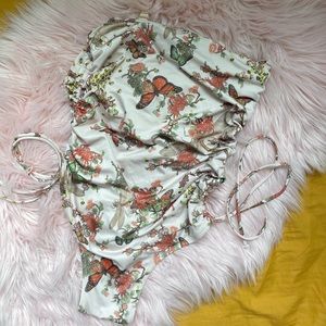 We are HAH One Piece Swimsuit Baby Bump Friendly Maternity Adjustable Size M